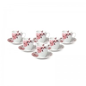 Lorren Home Trends Espresso Cup and Saucer Set LHT1676